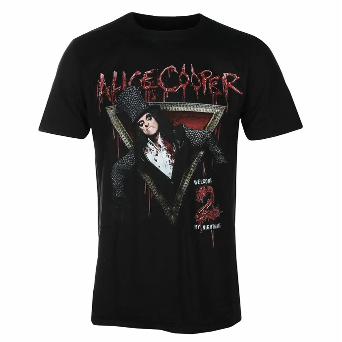 Men's T-shirt Alice Cooper - Welcome To My Nightmare - BLACK - ROCK OFF 3 Men's T-shirt Alice Cooper - Welcome To My Nightmare - BLACK - ROCK OFF