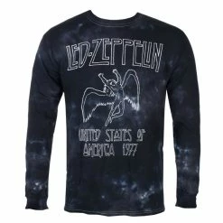 T-shirt Metal Men's Led Zeppelin - USA TOUR '77 - LIQUID BLUE -Cheap Gothic & Punk Shop batika 012