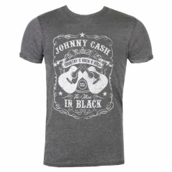 T-shirt Men Johnny Cash - The Man In Black - ROCK OFF