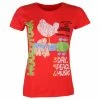 Women's T-shirt Woodstock - Vtge Classic Poster RED - ROCK OFF