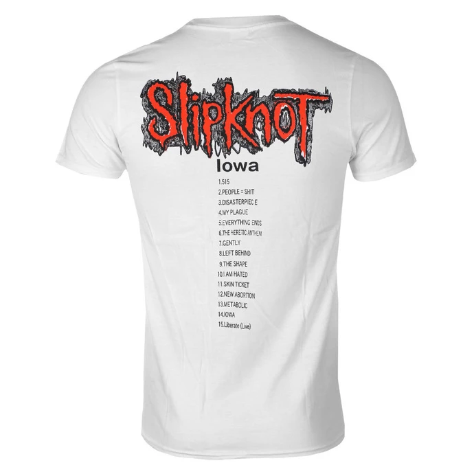 Men's T-shirt Slipknot - Iowa Tracklist - WHT - ROCK OFF 4 Men's T-shirt Slipknot - Iowa Tracklist - WHT - ROCK OFF - Image 2