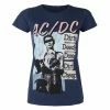Women's T-shirt AC/DC - Vtge DDDDC - NAVY - ROCK OFF