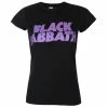 Women's T-shirt Black Sabbath - Wavy Logo - ROCK OFF -Cheap Gothic & Punk Shop dawea013