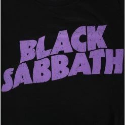 Women's T-shirt Black Sabbath - Wavy Logo - ROCK OFF -Cheap Gothic & Punk Shop dawea014