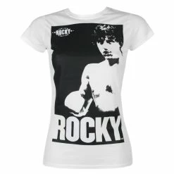 Women's T-shirt Rocky - Vintage Photo - White - HYBRIS