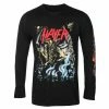 Men's T-shirt Long Sleeve Slayer - Airbrush Demon - Black - ROCK OFF