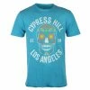 Men's T-shirt CYPRESS HILL - FLORAL SKULL - TEAL PANTHER - AMPLIFIED -Cheap Gothic & Punk Shop f10h19 yrthecl