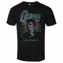 Men's T-shirt David Bowie - Vtge Ziggy BLACK - ROCK OFF -Cheap Gothic & Punk Shop fettrz017