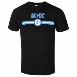 Men's T-shirt AC/DC - Blue Logo & Stripe - BL - ROCK OFF