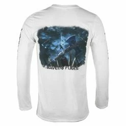 Men's T-shirt Long Sleeve AMON AMARTH - RAVEN'S FLIGHT - WHITE - PLASTIC HEAD -Cheap Gothic & Punk Shop gfdf023