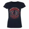 Women's T-shirt AC/DC - Hard As Rock - NAVY - ROCK OFF