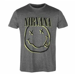Men's T-shirt Nirvana - Inverse Smiley - BRINDLE - ROCK OFF