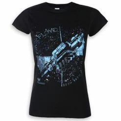 T-shirt Metal Women's Pink Floyd - Machine Greeting Blue - ROCK OFF