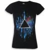 Women's T-shirt Pink Floyd - The Dark Side Of The Moon - Blue Splatter - ROCK OFF -Cheap Gothic & Punk Shop mek 024