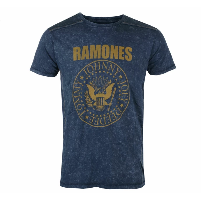 Men's T-shirt Ramones - Presidential Morel Snow Wash - NAVY - ROCK OFF 3 Men's T-shirt Ramones - Presidential Morel Snow Wash - NAVY - ROCK OFF