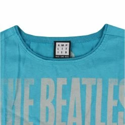 Women's T-shirt (top) THE BEATLES - HARD DAY'S NIGHT - TEAL PANTHER - AMPLIFIED -Cheap Gothic & Punk Shop s30g100pinkf