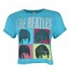Women's T-shirt (top) THE BEATLES - HARD DAY'S NIGHT - TEAL PANTHER - AMPLIFIED -Cheap Gothic & Punk Shop s30g98pinkf