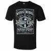 Men's T-shirt Johnny Cash - Music Rebel - BLACK - ROCK OFF