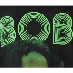 Men's Long-sleeved T-shirt Bob Marley - Smoke Gradient - BLACK - Dip-Dye -Cheap Gothic & Punk Shop saq016