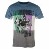 Men's T-shirt Ramones - Hey Ho Retro - BLUE - ROCK OFF