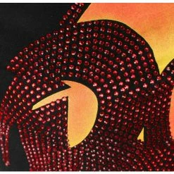 Women's T-shirt David Bowie - Diamond Dogs Logo Diamante - BLACK - ROCK OFF -Cheap Gothic & Punk Shop saw076