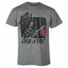 Men's T-shirt Bob Marley - Catch A Fire World Tour - Grau Meliert