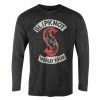 Men's Long-sleeved T-shirt Slipknot - Patched Up - Black Dip-Dye - ROCK OFF -Cheap Gothic & Punk Shop swe001