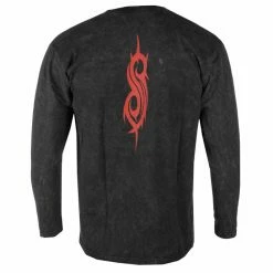 Men's Long-sleeved T-shirt Slipknot - Patched Up - Black Dip-Dye - ROCK OFF 5 Men's Long-sleeved T-shirt Slipknot - Patched Up - Black Dip-Dye - ROCK OFF -Cheap Gothic & Punk Shop swe002