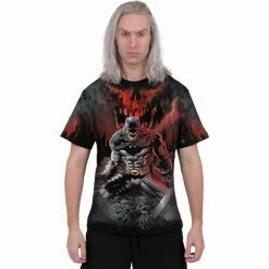 Men's T-shirt SPIRAL - Batman - ASYLUM WRAP - Black