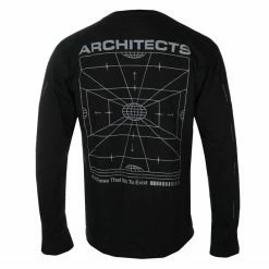 Men's T-shirt Long Sleeve Architects - FTTWTE Grid - Black - KINGS ROAD