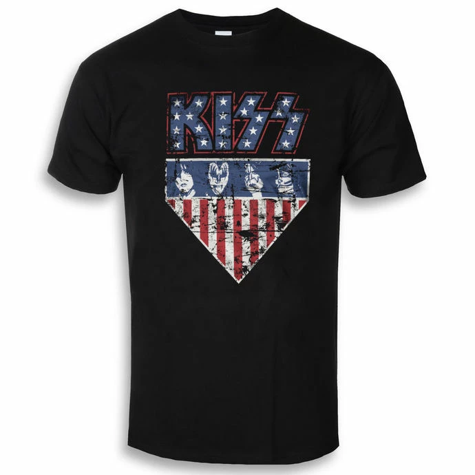 T-shirt Metal Men's Kiss - Stars & Stripes - HYBRIS 3 T-shirt Metal Men's Kiss - Stars & Stripes - HYBRIS