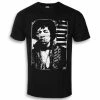 Men's T-shirt Jimi Hendrix - Distressed - Black - HYBRIS