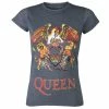 Women's T-shirt Queen - Classic Crest - ROCK OFF -Cheap Gothic & Punk Shop wq017