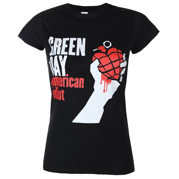 T-shirt Metal Women's Green Day - American Idiot - ROCK OFF 3 T-shirt Metal Women's Green Day - American Idiot - ROCK OFF