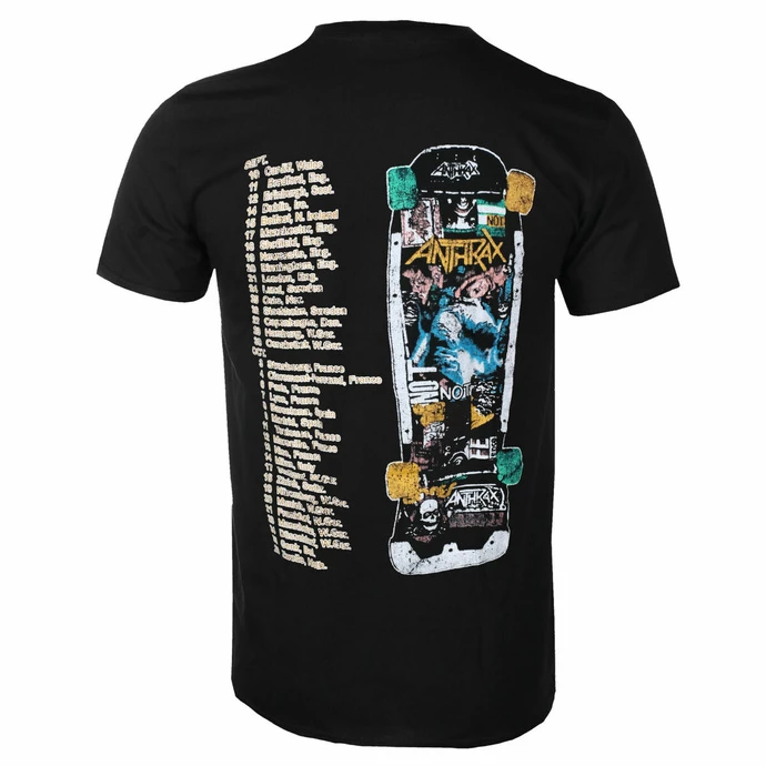 Men's T-shirt Anthrax - Spreading Skater Notman Vintage BL - ROCK OFF 4 Men's T-shirt Anthrax - Spreading Skater Notman Vintage BL - ROCK OFF - Image 2