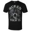 Men's T-shirt Queen - Tour '75 BL ECO - ROCK OFF