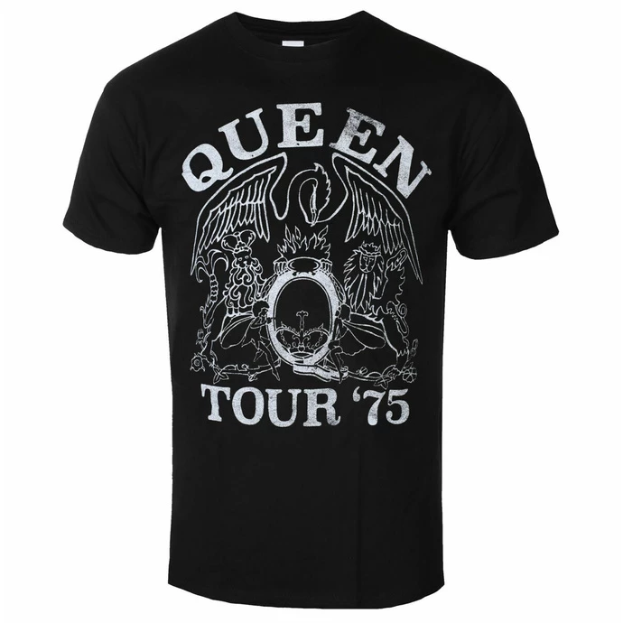 Men's T-shirt Queen - Tour '75 BL ECO - ROCK OFF 3 Men's T-shirt Queen - Tour '75 BL ECO - ROCK OFF