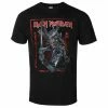 Men's T-shirt Iron Maiden - Senjutsu Cover Distressed - Red BL - ROCK OFF