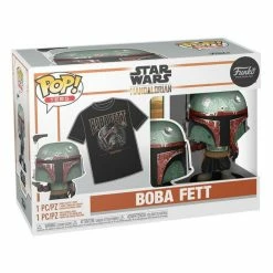 Set (figure+t-shirt) Star Wars - The Mandalorian POP! - Boba Fett -Cheap Gothic & Punk Shop x fk63388 d