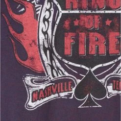 T-shirt Metal Men's Johnny Cash - Ring Of Fire BO - ROCK OFF -Cheap Gothic & Punk Shop ydfv005